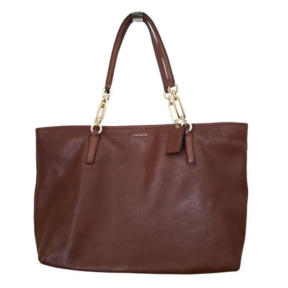 Coach Handbags - Coach MADISON East West Soft Brown Leather Tote Shoulder Bag Gold Hardware 26769